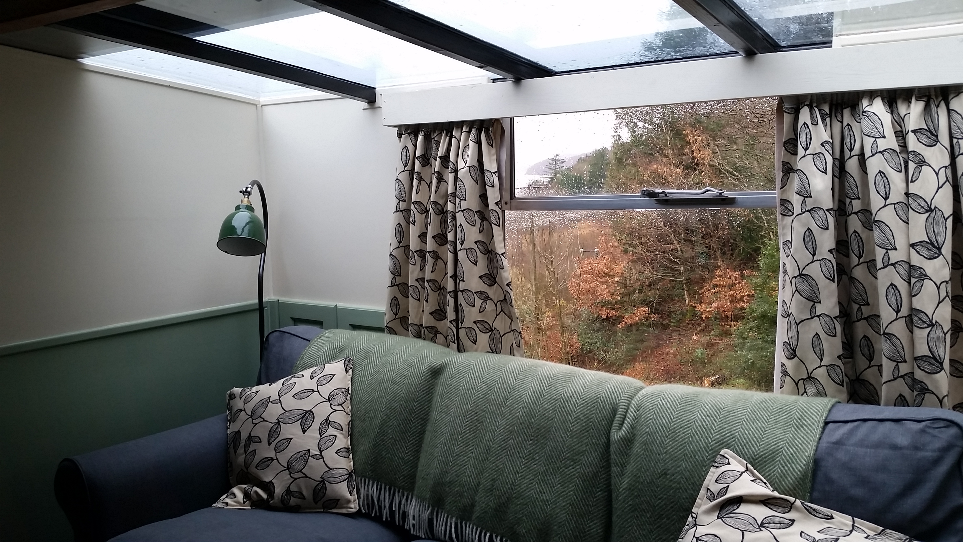 Lounge sofa and view